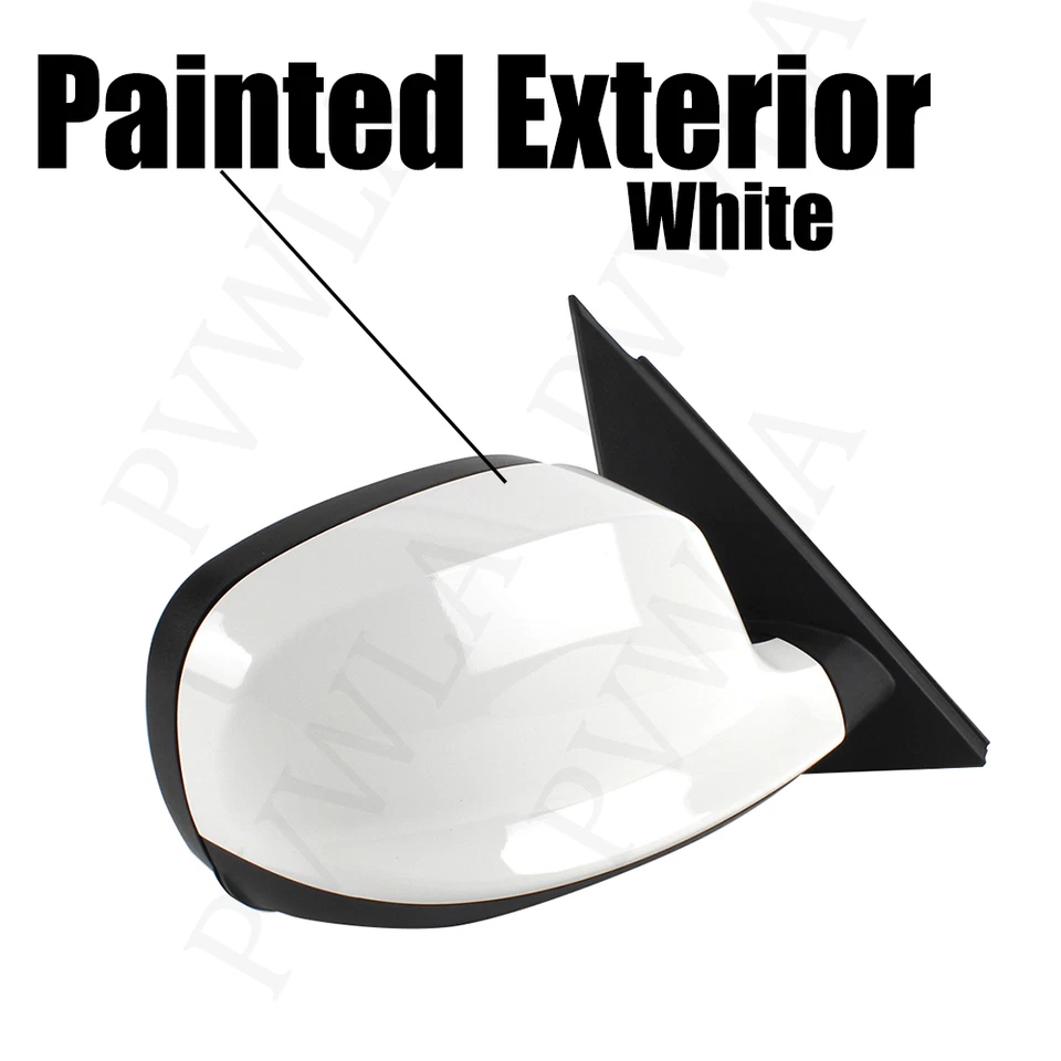 Espejo retrovisor de línea ciega con memoria pintado blanco lado del pasajero para BMW X3 F25 2010-13 Foto 2 de 4