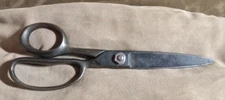 Vintage CLAUSS Scissors Shears Made in USA 10" Long Black blued ? molly