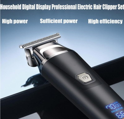 Yamloveme Household Digital Display Professional Electric Hair Clipper Set