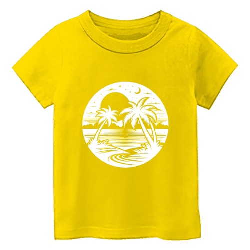 Kid's Funny Summer Vacation Short Sleeve T-Shirt USA New Graphic Gift Tee - Picture 8 of 13