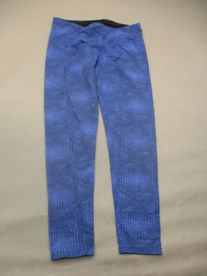 TUFF ATHLETICS Size L Womens Blue Stretch Pull On Training Ankle Leggings 713