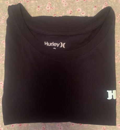 Neu mit Etikett Hurley Junior’ kurzärmliges T-Shirt Rundhalsausschnitt schwarz M - Bild 8 von 10