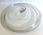 Pyrex Glass Replacement Lid G1C Clear 9” Round With Knob 8 1/8” Inside G-1-C