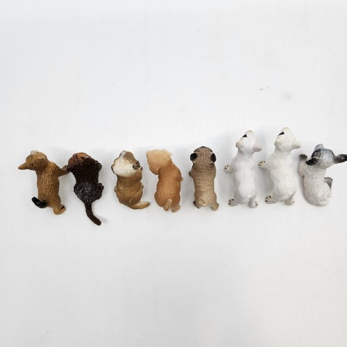 Kaiyodo Japan Mini Figures 6 Dogs 2 Cats Variety Pre-owned - Picture 7 of 16