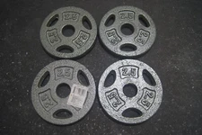 4 x 2.5 LBS Cap Barbell 1” Standard Weight Plate Total 10 lb Cast Iron Dumbbell