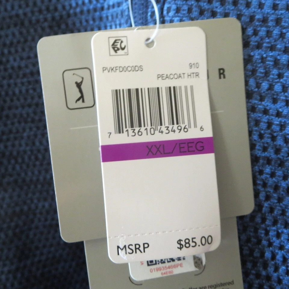 PGA Tour Men's -Zip Stretch, Peacoat , Size XXL THERMAL - Image 4 of 4