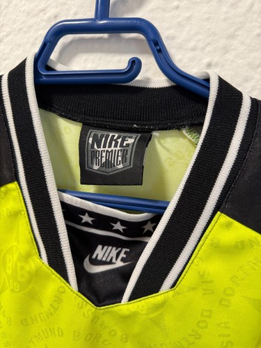 Borussia Dortmund Football Shirt Retro Trikot Nike S Jersey 50x65cm - Picture 4 of 7