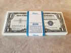 ✯ $1 Silver Certificate Uncirculated From Consecutive Pack Lot Crisp CU UNC ✯