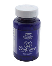 ENDO-MET 'ZINC' Chelated Zinc Supplement - 90 Tabs - (SEALED)
