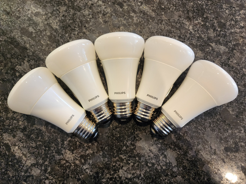 (5) Philips LED 11W 2700K Dimmable Soft White A19 light bulb, FREE SHIPPING