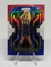 Juan Toscano-Anderson 2021-22 Panini Prizm Red White & Blue #295 Warriors