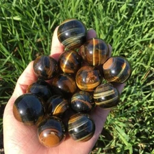 1kg Natural Blue Tiger Eyes jasper Sphere Reiki Energy Heal Divination Prophecy