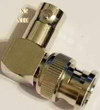 LOT High Quality Right Angle BNC Male to BNC Female Coaxial Adapter - BRAND NEW!