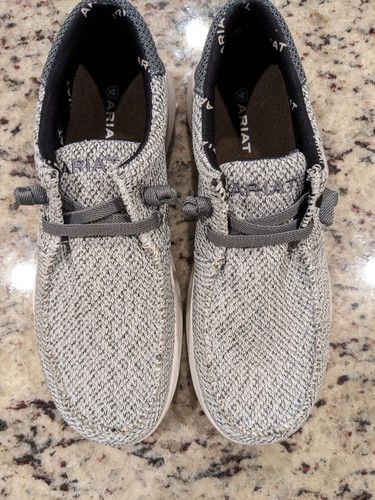 Scarpe Ariat Hilo 2.0 da uomo taglia 8,5 elasticizzate bianco e grigio scuro effetto invecchiato 10044585 - Foto 9 di 11