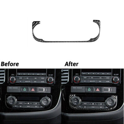 Carbon Fiber Climate Control Buttons Trim For Mitsubishi Outlander 2014-2016