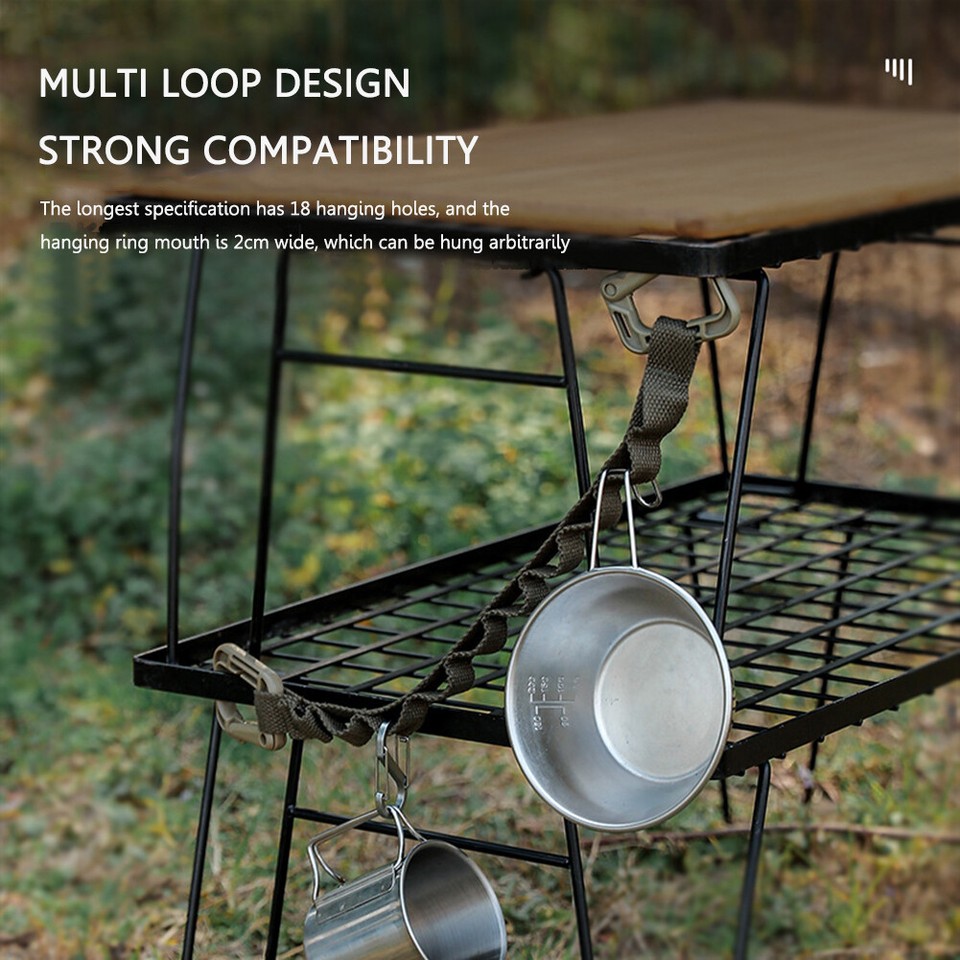 5/10/18 Ring Camping Hanging Rope Clothes Line Strap Outdoor Lanyard