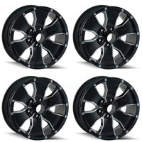 14x6 Ion Trailer 14 5x114.3 0 Black Machined Wheel Rim Set(4) on sale 14x6 Ion Trailer 14 5x114.3 0 Black Machined Wheel Rim Set(4) on sale