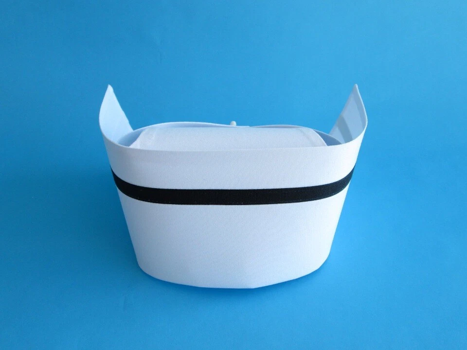 AUTHENTIC NURSE CAP OLD FASHION VINTAGE WHITE COTTON UNIFORM NURSES COSTUME HAT - Image 2 of 4