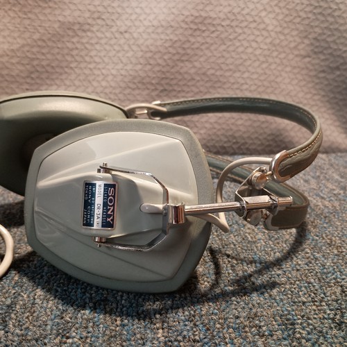Vintage SONY Stereo Headset DR-3A Headphones (Tested, Works) - Picture 2 of 8