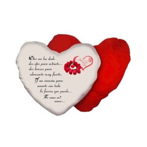 Poesie Di Natale In Spagnolo.Cuscino Cuore Scritta In Spagnolo Poesia Te Amo Mi Amor San Valentino Amore Ebay