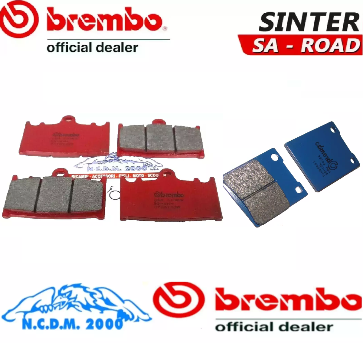 シール Kit Brake Pads Ant+Post Brembo Kawasaki ZX 7R 750 Ninja ZX7R