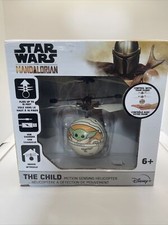 Star Wars Mandalorian The Child Baby Yoda Kids Motion Sensing Helicopter Open