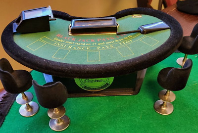 Vintage Mini Royal Casino Black Jack Table