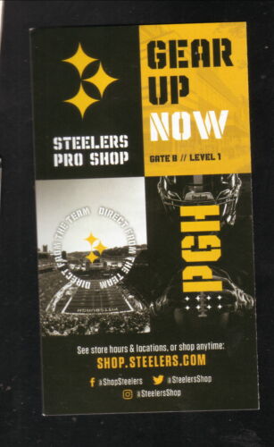 Pittsburgh Steelers--Najee Harris--Horario de bolsillo 2022--Steelers Pro Shop - Imagen 2 de 2
