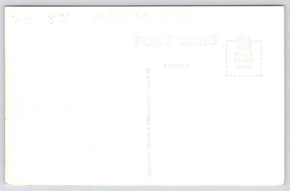 Angola IndianaBuck Lake RanchCrowd by Parking EntrancePavilion1940s