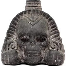 Real Screaming Aztec Death Whistle Obsidian Black Loudest Authentic Human