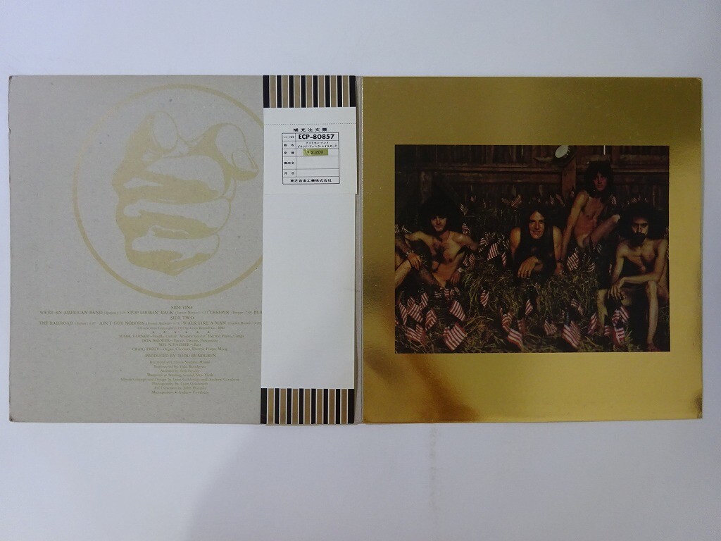 Grand Funk We're An American Band Capitol ECP-80857 Japan