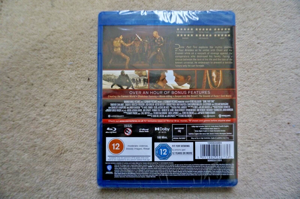 BLU-RAY DUNE PART TWO   PART 2   BRAND NEW SEALED UK STOCK - Image 2 of 2