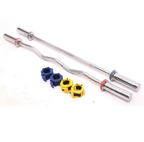 Barbell Collars 2" Olympic Locking Clamps Black, Pink, Yellow, Blue, Green & Red - Picture 2 of 4