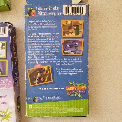 Veggie Tales 5 VHS Lot King George Larry Boy Dave Giant Pickle Madame Blueberry - Picture 7 of 15