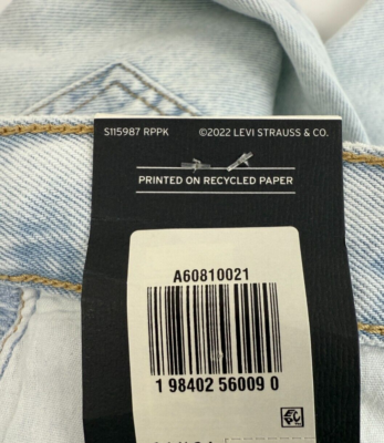 O Levi's Premium Women Ribcage Wide Leg High Waist Zip Fly Jeans