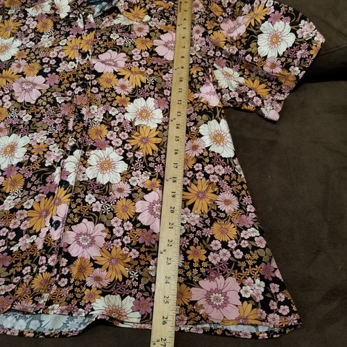 NWT MODCLOTH X PRINCESS HIGHWAY BUTTON UP BLOUSE FLORAL SHORT SLEEVE Sz 24 - Picture 2 of 13