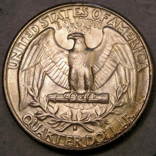 1932 S WASHINGTON SILVER QUARTER BEAUTIFUL VERY APPEALING TONING SCARCE KEY DATE - Picture 3 of 4