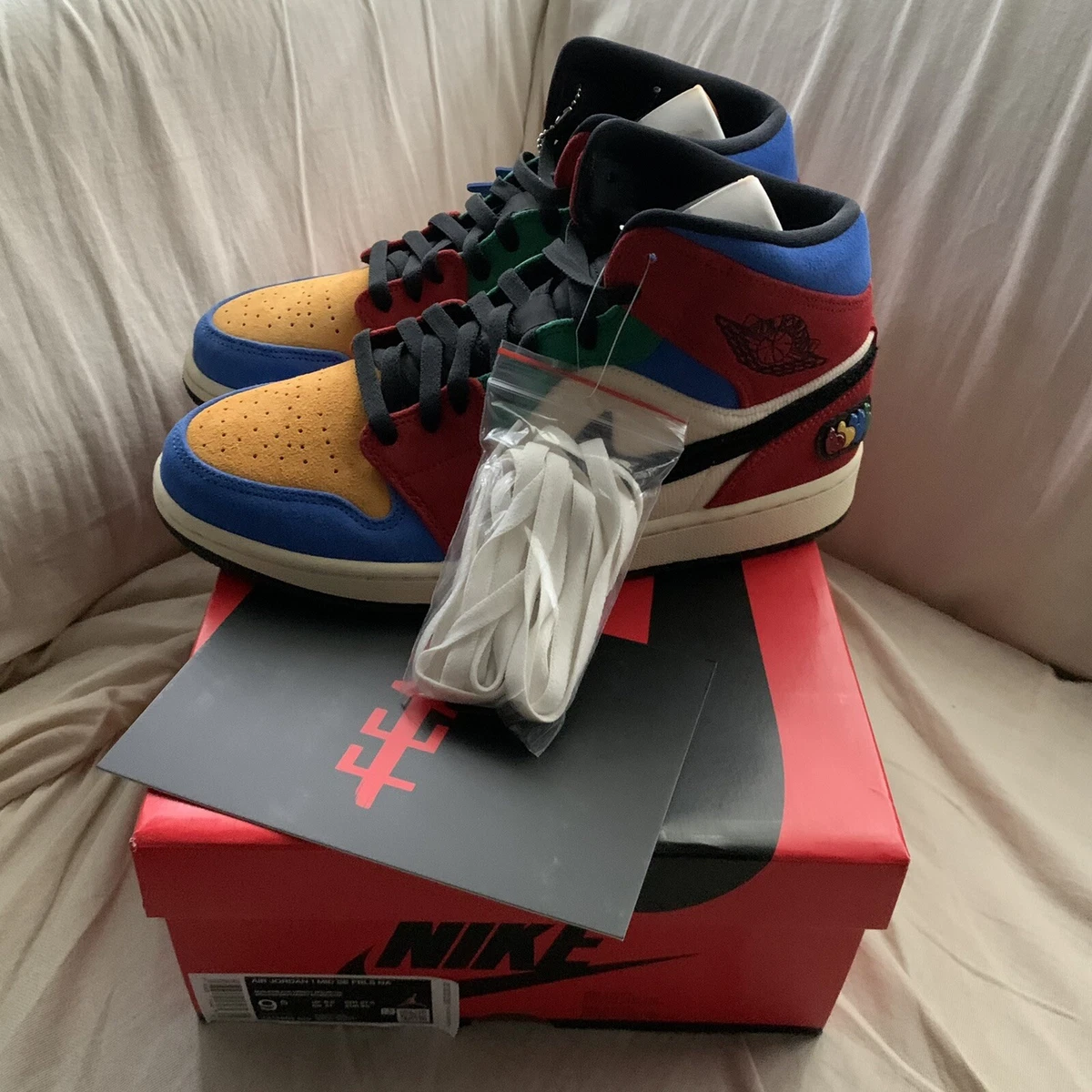 Nike Air Jordan 1 Mid Fearless Blue the Great New Size 9.5 Ships ASAP