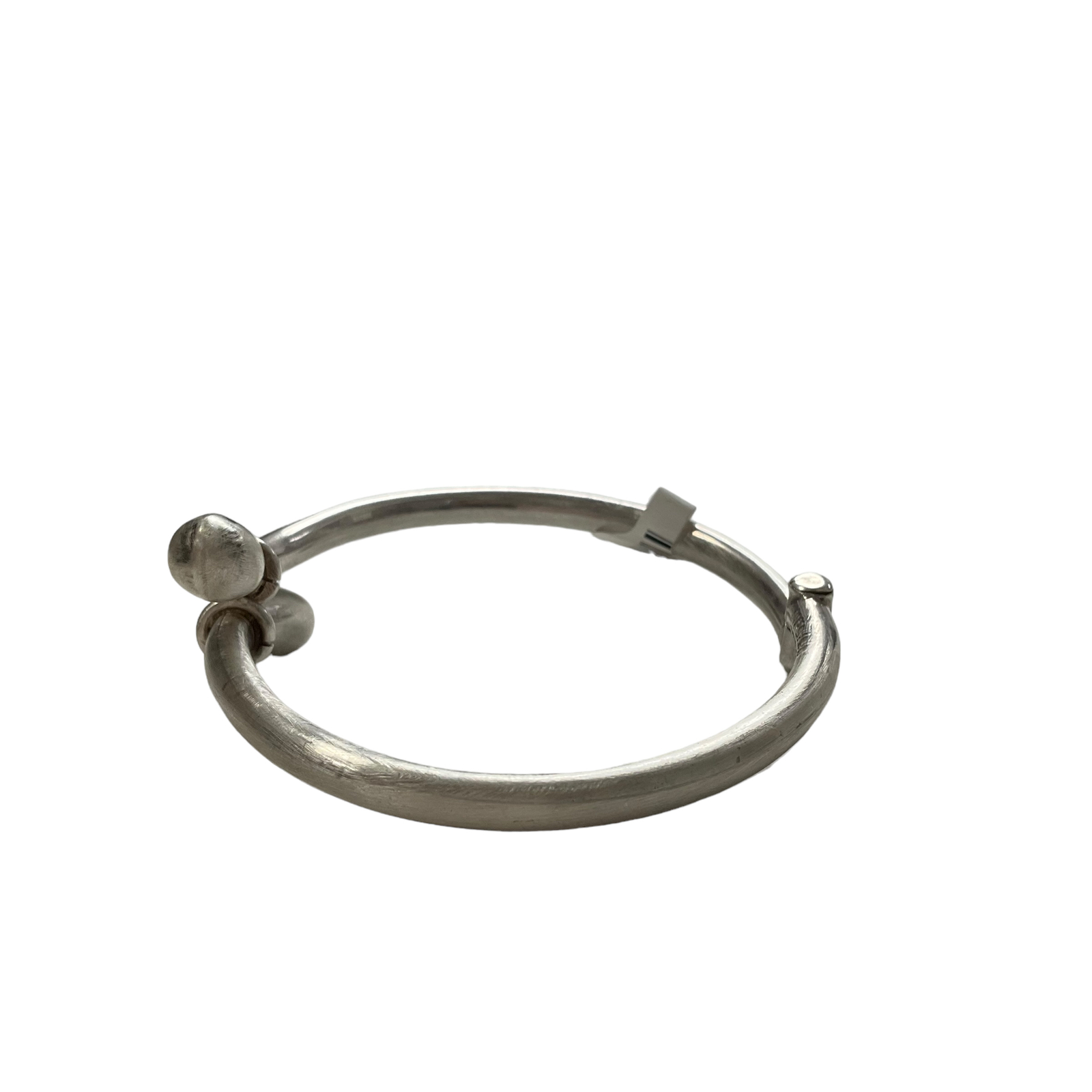 Sterling By-Pass Hinged Bangle - image 2