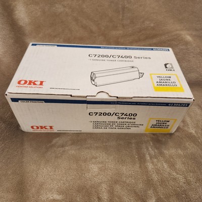 OKI Genuine Laser Toner Cartridge Yellow - 41304205 for OKI C7200/C7400 - NEW