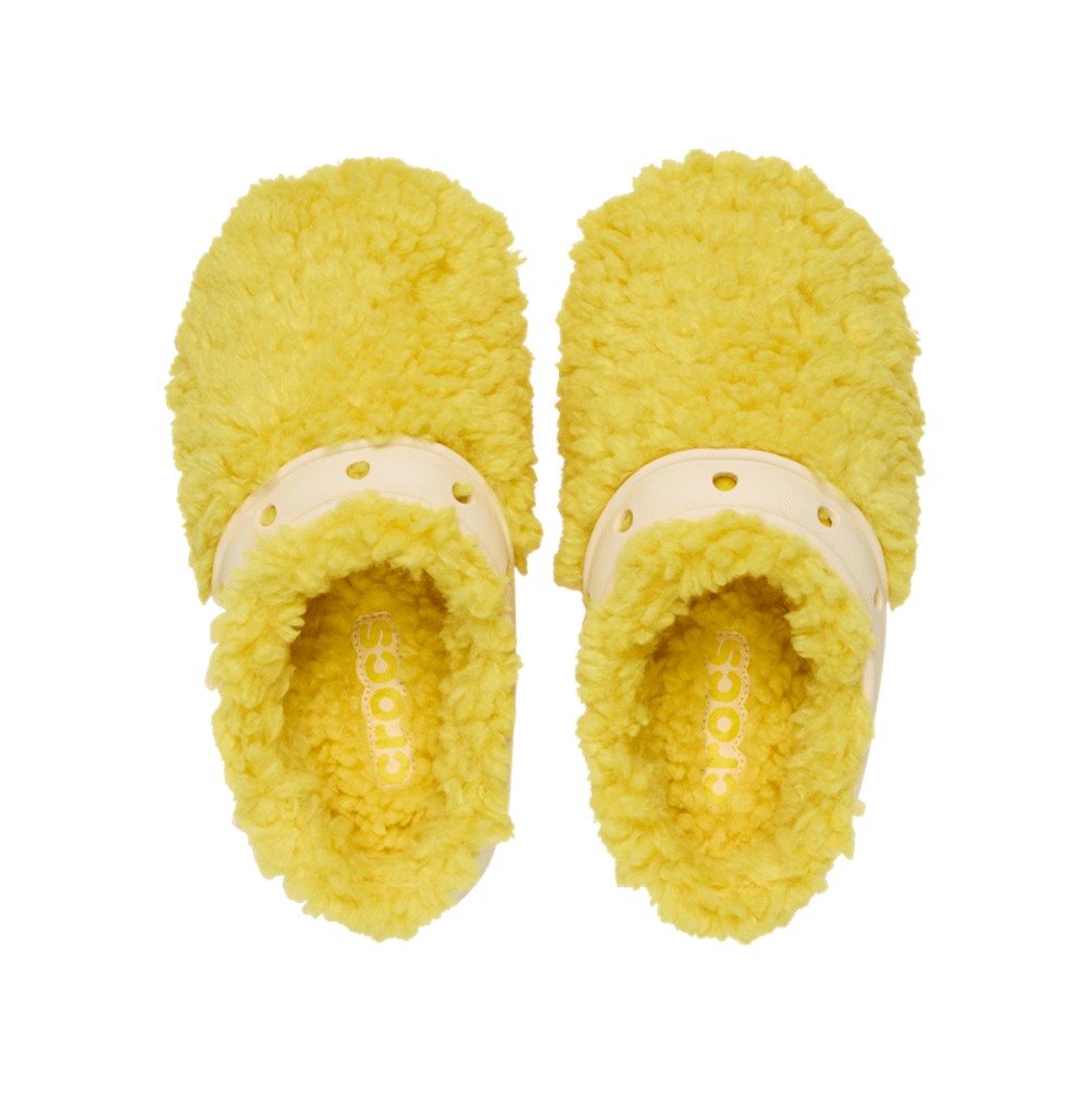 Yellow Fur Yellow Fuzzy Crocs Yellow Fur Lined Crocs Yellow Fluffy - Main Image