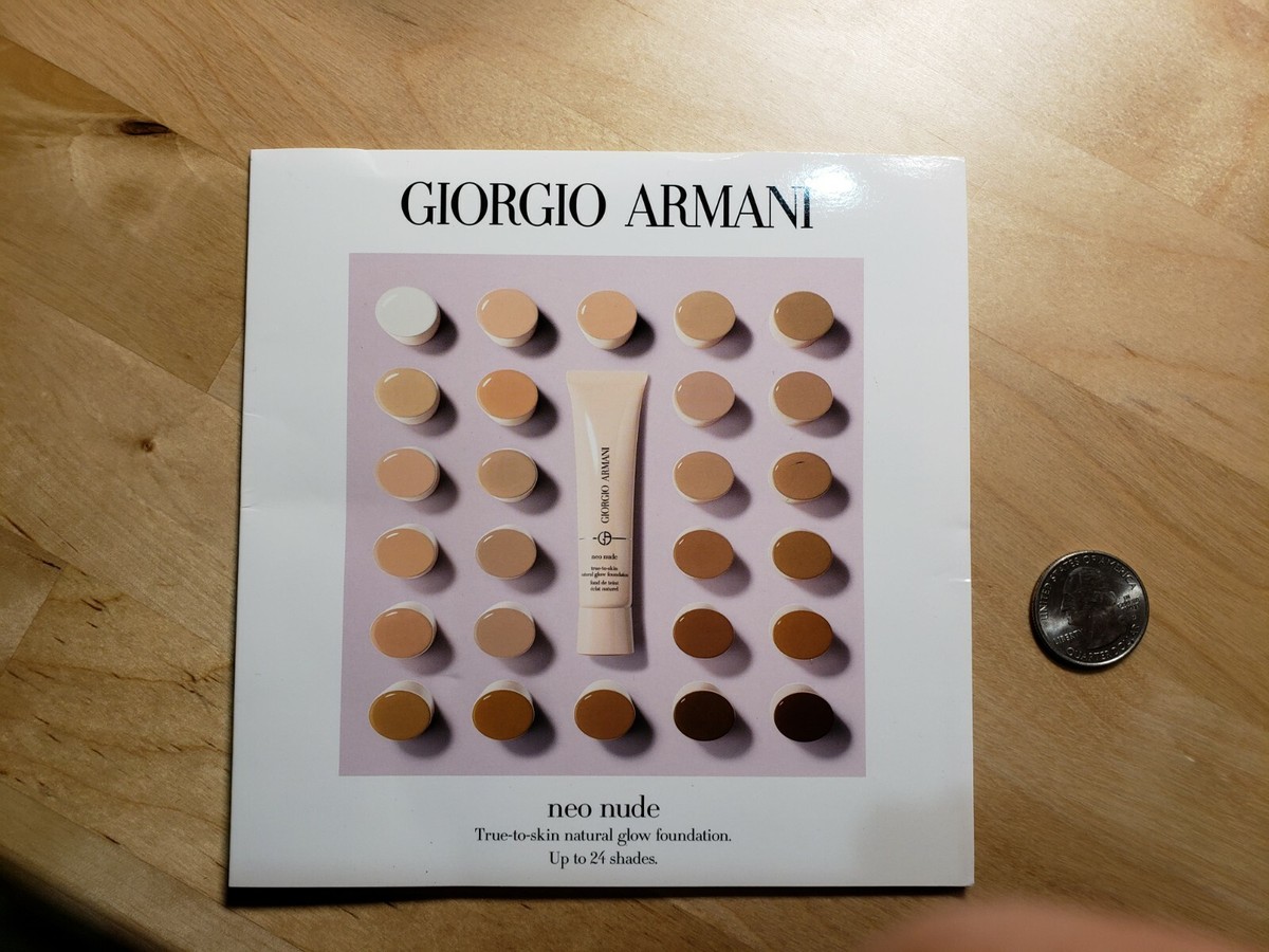 Giorgio Armani Neo Nude Glow True To Skin Sample Shades 25 55 8 13 