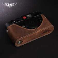 Genuine Leather Half Case for Leica M7 M6 Camera Handmade Retro Cover Insert New