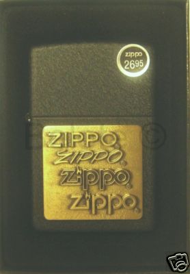 カラマリ 布ポス Zippo Brass Emblem Black Crackle Lighter Model 362 NEW | eBay