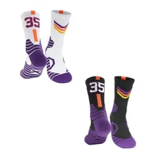 2 Pairs Baseketball Players Athletic Socks Basketball Crew 5.5-11.5 #35 2 Pairs