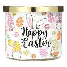 Easter Bunny Candles, Happy Easter Jasmine Scented Candle, 14 oz, 3 Wick Larg...