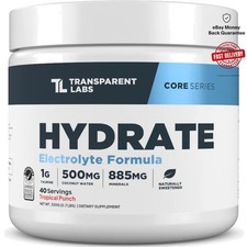 Natural Electrolyte Powder for Hydration with Calcium  Taurine - 40 Servings