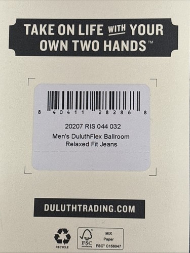 Duluth Trading, Men's DuluthFlex Ballroom Relaxed Fit Jeans. 44X32. Dark Blue. - Picture 4 of 5