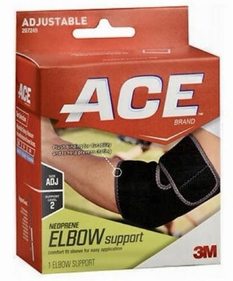ACE ELBOW Support Wrap ADJUSTABLE Lvl2 Arthritis & Injury Relief Blend Neoprene