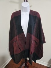 NWT Lane Bryant Red Cardigan Poncho / One Size